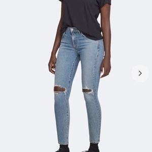 Agolde Sophie Ripped Skinny Jeans in Coastal